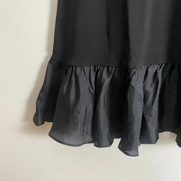 Eileen Fisher Black Silk Slip Dress - Picture 2 of 9